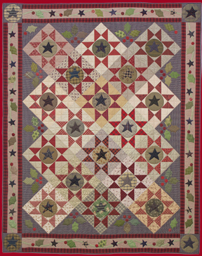 Stars and Holly Berries
quilt by Norma Whaley