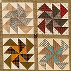 As The Wind Blows quilt detail