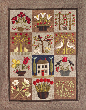 At Home In The Garden quilt photo