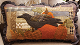 Autumn Time applique quilt pillow pattern by Norma Whaley