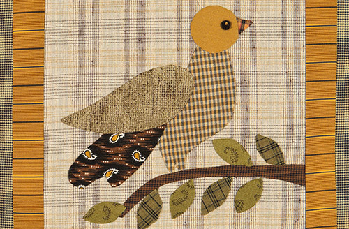 Choose Your Love - Love Your Choice pillow quilt by Norma Whaley detail