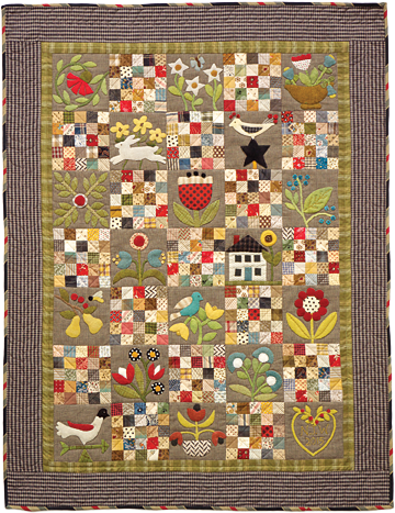 Cottage Garden quilt by Norma Whaley