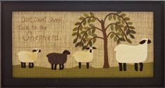 Counting Sheep Applique quilt pattern by Norma Whaley
