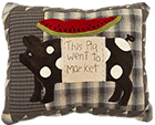 Farmer's Market quilt pillow pattern by Norma Whaley