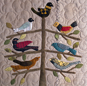 Friendship is a Sheltering Tree applique wall hanging quilt pattern  by Norma Whaley