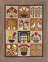 At Home In The Garden Felted Wool Applique Quilt