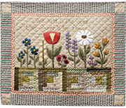 Love Shared applique wall hanging quilt pattern by Norma Whaley