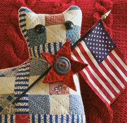 Patriotic Cat detail