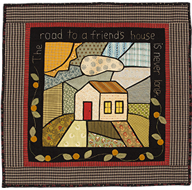 The Road To A Friend's House quilt by Norma Whaley
