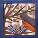 Spring's Arrival Framed Applique Picture