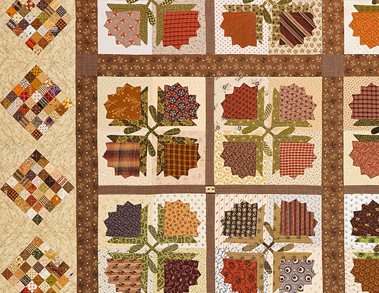 Square Dancing with Flowers Quilt by Norma Whaley