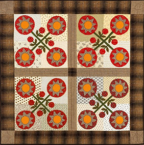 Star Flowers quilt by Norma Whaley