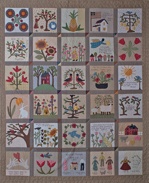 Sweet And Simple applique quilt by Norma Whaley