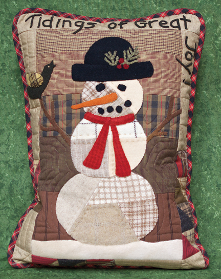 Tidings Of Joy applique pillow  project