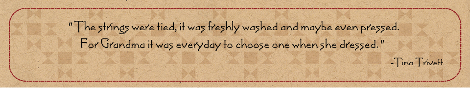 Grandma's apron quote