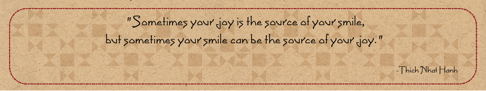 Joy and smile quote