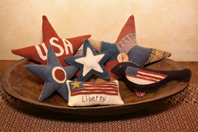 Patriotic Stars sewing pattern by Norma Whaley