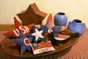 Patriotic Stars applique quilt pillow pattern by Norma Whaley