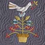 Pick Your Flowers quilt detail