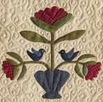 Pick Your Flowers quilt detail