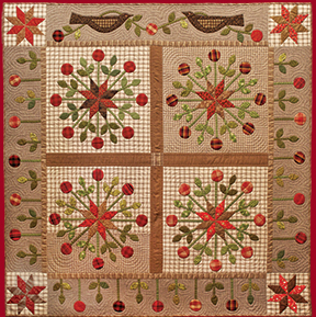 Star Garden applique quilt pattern by Norma Whaley
