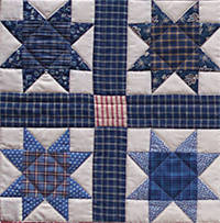 Stars and stripes detail